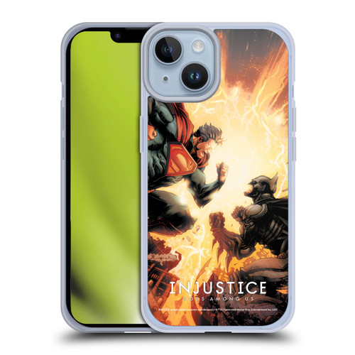 Injustice Gods Among Us Key Art Battle Soft Gel Case for Apple iPhone 14