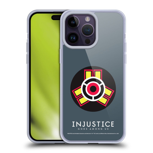 Injustice Gods Among Us Key Art Game Logo Soft Gel Case for Apple iPhone 14 Pro Max