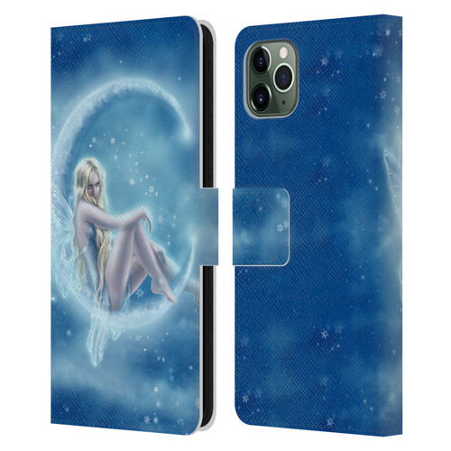 Tiffany "Tito" Toland-Scott Fairies Blue Winter Leather Book Wallet Case Cover For Apple iPhone 11 Pro Max