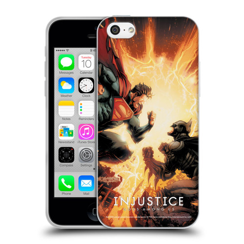 Injustice Gods Among Us Key Art Battle Soft Gel Case for Apple iPhone 5c