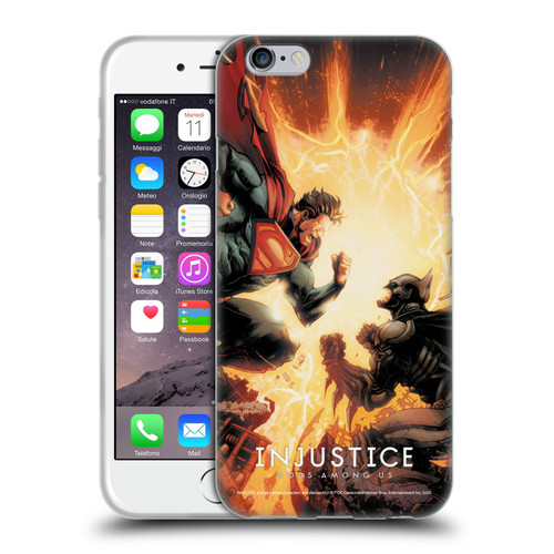 Injustice Gods Among Us Key Art Battle Soft Gel Case for Apple iPhone 6 / iPhone 6s
