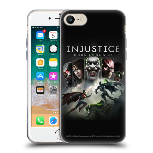 Injustice Gods Among Us Key Art Poster Soft Gel Case for Apple iPhone 7 / 8 / SE 2020 & 2022