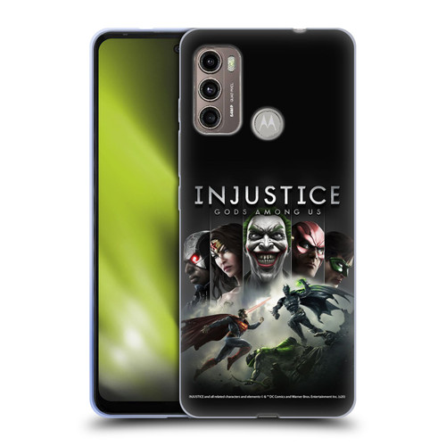 Injustice Gods Among Us Key Art Poster Soft Gel Case for Motorola Moto G60 / Moto G40 Fusion