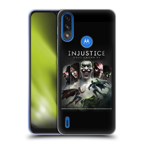 Injustice Gods Among Us Key Art Poster Soft Gel Case for Motorola Moto E7 Power / Moto E7i Power