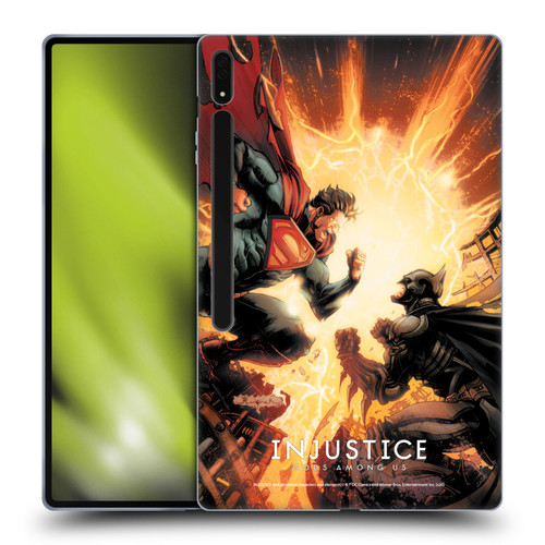 Injustice Gods Among Us Key Art Battle Soft Gel Case for Samsung Galaxy Tab S8 Ultra