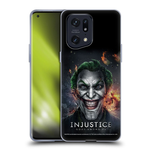 Injustice Gods Among Us Key Art Joker Soft Gel Case for OPPO Find X5 Pro