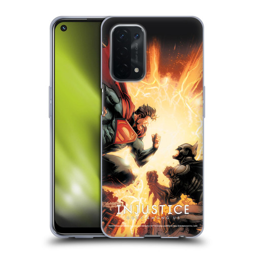 Injustice Gods Among Us Key Art Battle Soft Gel Case for OPPO A54 5G