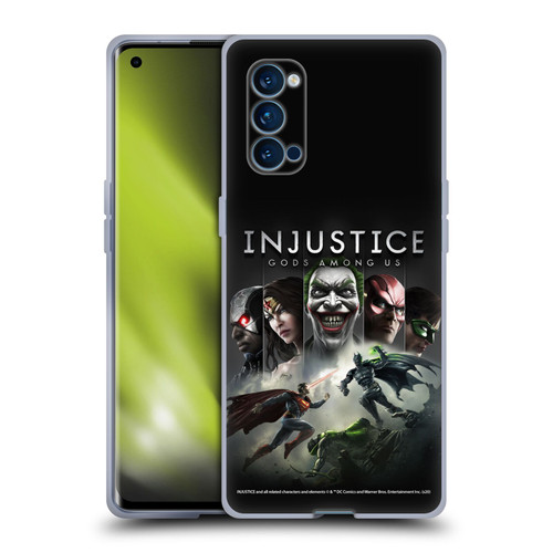 Injustice Gods Among Us Key Art Poster Soft Gel Case for OPPO Reno 4 Pro 5G