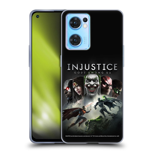 Injustice Gods Among Us Key Art Poster Soft Gel Case for OPPO Reno7 5G / Find X5 Lite