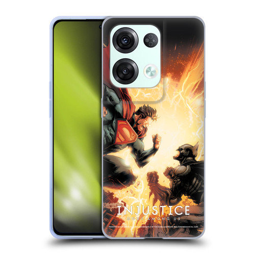 Injustice Gods Among Us Key Art Battle Soft Gel Case for OPPO Reno8 Pro