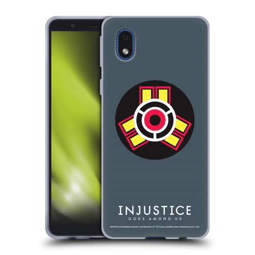 Injustice Gods Among Us Key Art Game Logo Soft Gel Case for Samsung Galaxy A01 Core (2020)
