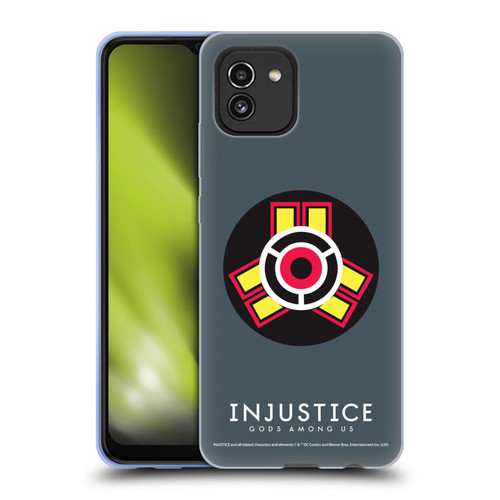 Injustice Gods Among Us Key Art Game Logo Soft Gel Case for Samsung Galaxy A03 (2021)