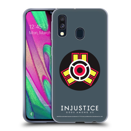Injustice Gods Among Us Key Art Game Logo Soft Gel Case for Samsung Galaxy A40 (2019)