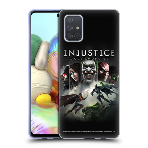 Injustice Gods Among Us Key Art Poster Soft Gel Case for Samsung Galaxy A71 (2019)