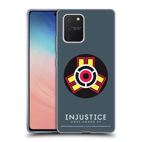 Injustice Gods Among Us Key Art Game Logo Soft Gel Case for Samsung Galaxy S10 Lite