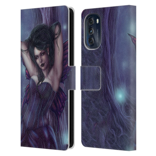 Tiffany "Tito" Toland-Scott Fairies Purple Gothic Leather Book Wallet Case Cover For Motorola Moto G (2022)