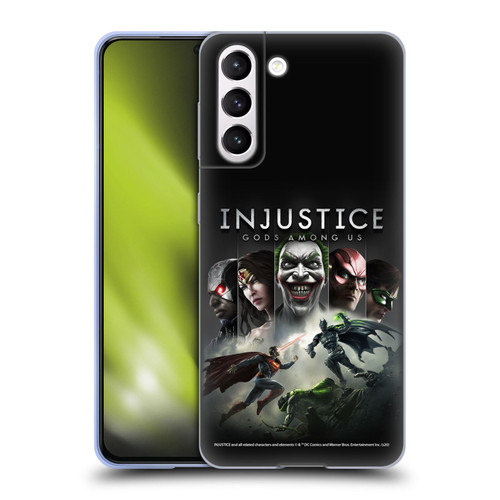 Injustice Gods Among Us Key Art Poster Soft Gel Case for Samsung Galaxy S21 5G