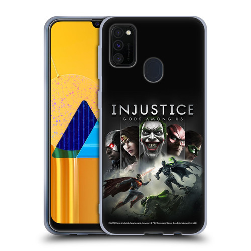 Injustice Gods Among Us Key Art Poster Soft Gel Case for Samsung Galaxy M30s (2019)/M21 (2020)