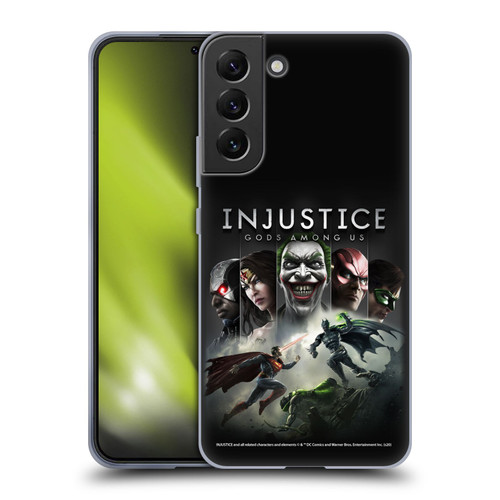 Injustice Gods Among Us Key Art Poster Soft Gel Case for Samsung Galaxy S22+ 5G