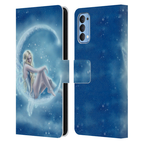 Tiffany "Tito" Toland-Scott Fairies Blue Winter Leather Book Wallet Case Cover For OPPO Reno 4 5G