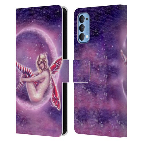 Tiffany "Tito" Toland-Scott Fairies Peppermint Leather Book Wallet Case Cover For OPPO Reno 4 5G