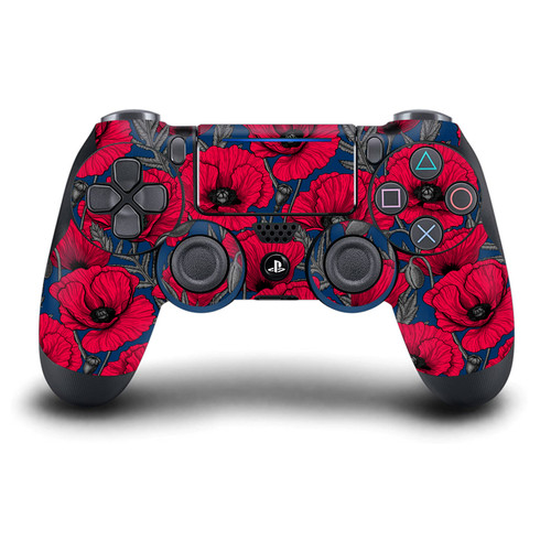 Katerina Kirilova Patterns Night Poppy Garden Vinyl Sticker Skin Decal Cover for Sony DualShock 4 Controller