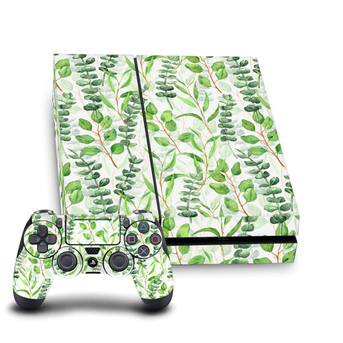 Katerina Kirilova Patterns Eucalyptus Mix Vinyl Sticker Skin Decal Cover for Sony PS4 Console & Controller