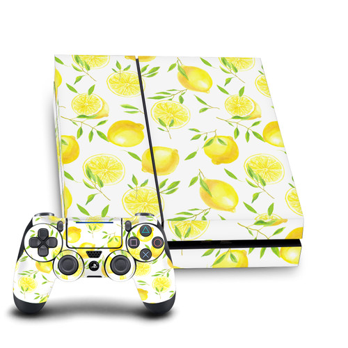 Katerina Kirilova Patterns Lemons Vinyl Sticker Skin Decal Cover for Sony PS4 Console & Controller