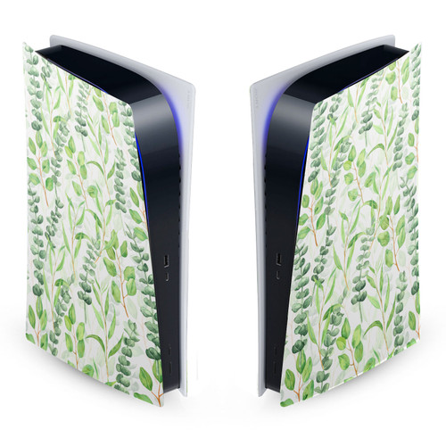 Katerina Kirilova Patterns Eucalyptus Mix Vinyl Sticker Skin Decal Cover for Sony PS5 Digital Edition Console