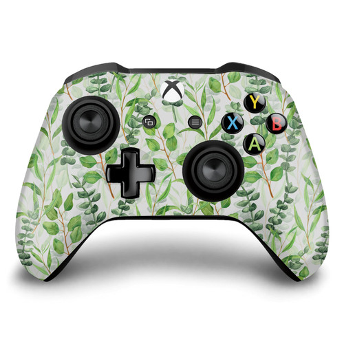 Katerina Kirilova Patterns Eucalyptus Mix Vinyl Sticker Skin Decal Cover for Microsoft Xbox One S / X Controller