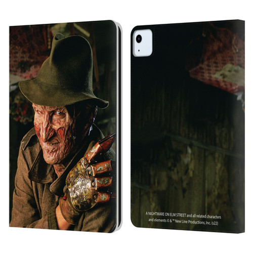 A Nightmare On Elm Street 4 The Dream Master Graphics Freddy Leather Book Wallet Case Cover For Apple iPad Air 2020 / 2022