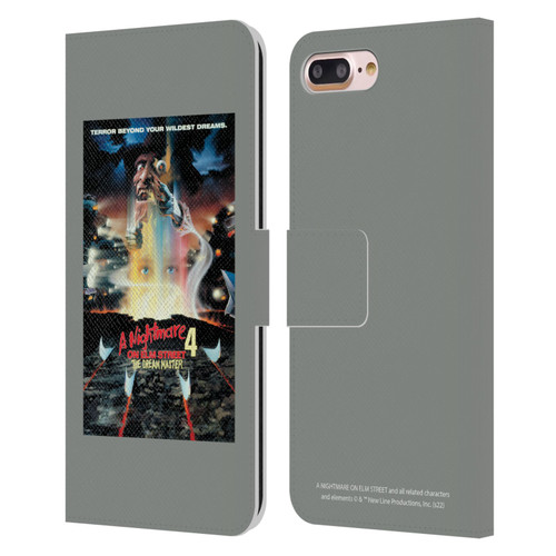 A Nightmare On Elm Street 4 The Dream Master Graphics Poster Leather Book Wallet Case Cover For Apple iPhone 7 Plus / iPhone 8 Plus