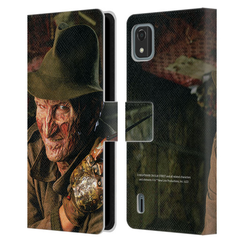 A Nightmare On Elm Street 4 The Dream Master Graphics Freddy Leather Book Wallet Case Cover For Nokia C2 2nd Edition
