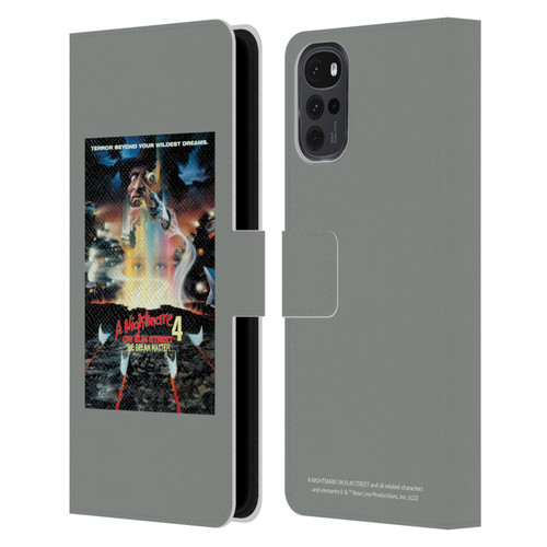A Nightmare On Elm Street 4 The Dream Master Graphics Poster Leather Book Wallet Case Cover For Motorola Moto G22