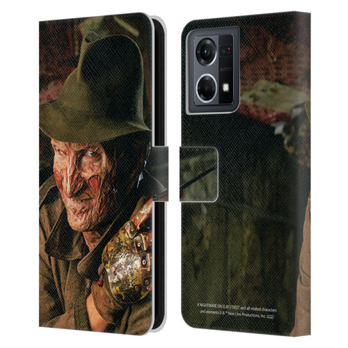 A Nightmare On Elm Street 4 The Dream Master Graphics Freddy Leather Book Wallet Case Cover For OPPO Reno8 4G