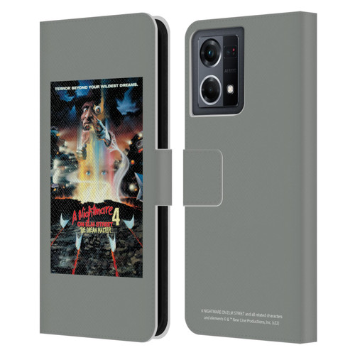 A Nightmare On Elm Street 4 The Dream Master Graphics Poster Leather Book Wallet Case Cover For OPPO Reno8 4G