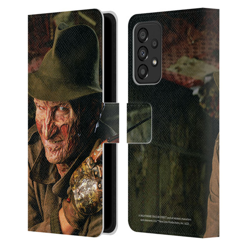 A Nightmare On Elm Street 4 The Dream Master Graphics Freddy Leather Book Wallet Case Cover For Samsung Galaxy A33 5G (2022)