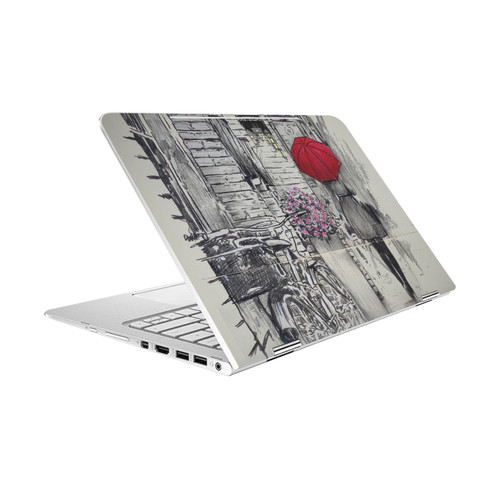 LouiJoverArt Red Ink Amsterdam Walk Vinyl Sticker Skin Decal Cover for HP Spectre Pro X360 G2