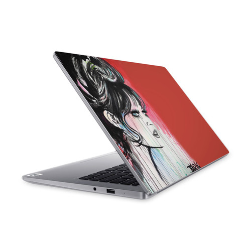 LouiJoverArt Red Ink God Created Woman Vinyl Sticker Skin Decal Cover for Xiaomi Mi NoteBook 14 (2020)