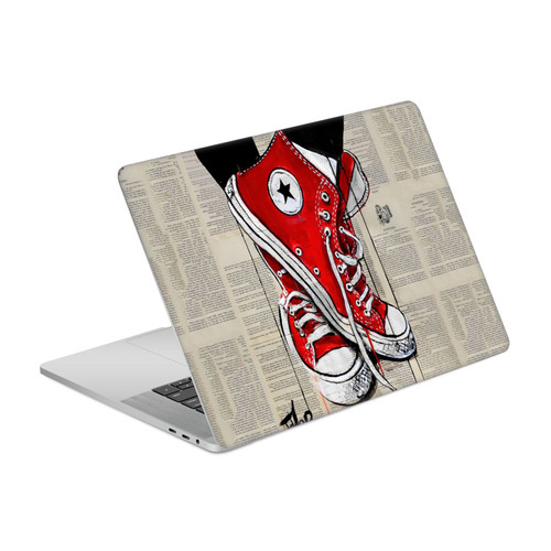 LouiJoverArt Red Ink Shoes Vinyl Sticker Skin Decal Cover for Apple MacBook Pro 15.4" A1707/A1990