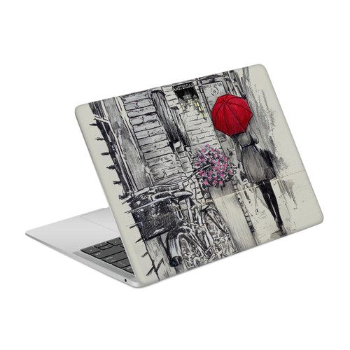 LouiJoverArt Red Ink Amsterdam Walk Vinyl Sticker Skin Decal Cover for Apple MacBook Air 13.3" A1932/A2179
