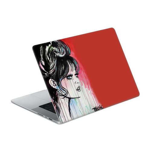 LouiJoverArt Red Ink God Created Woman Vinyl Sticker Skin Decal Cover for Apple MacBook Pro 14" A2442