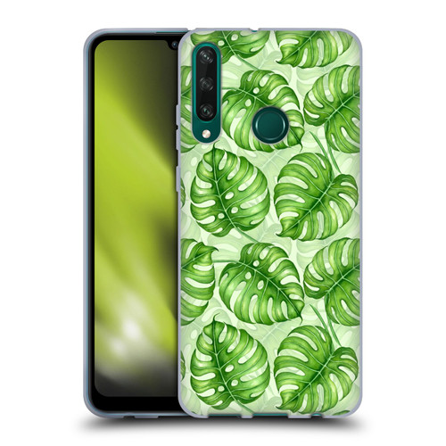 Katerina Kirilova Fruits & Foliage Patterns Monstera Soft Gel Case for Huawei Y6p