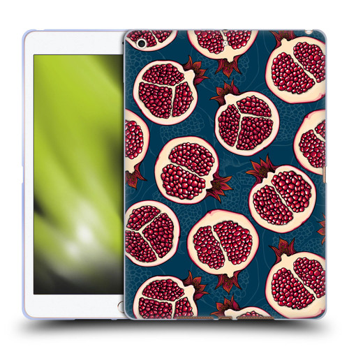 Katerina Kirilova Fruits & Foliage Patterns Pomegranate Slices Soft Gel Case for Apple iPad 10.2 2019/2020/2021