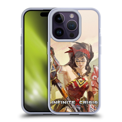 Infinite Crisis Characters Atomic Wonder Woman Soft Gel Case for Apple iPhone 14 Pro