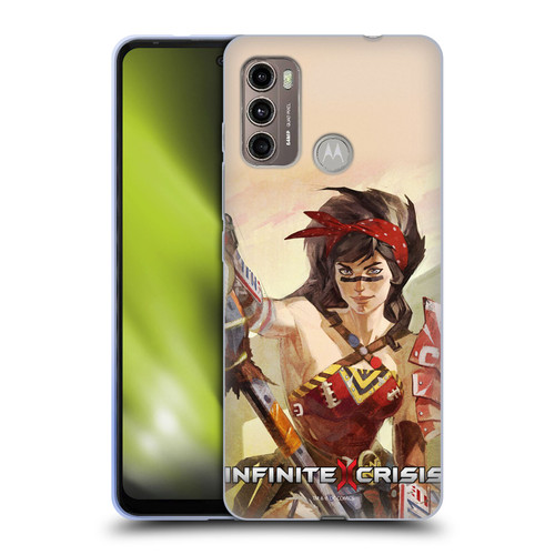 Infinite Crisis Characters Atomic Wonder Woman Soft Gel Case for Motorola Moto G60 / Moto G40 Fusion
