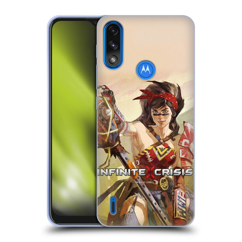 Infinite Crisis Characters Atomic Wonder Woman Soft Gel Case for Motorola Moto E7 Power / Moto E7i Power