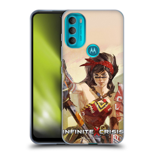 Infinite Crisis Characters Atomic Wonder Woman Soft Gel Case for Motorola Moto G71 5G