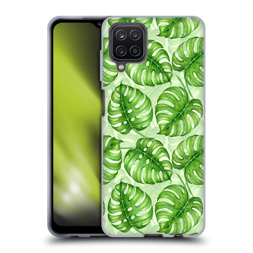 Katerina Kirilova Fruits & Foliage Patterns Monstera Soft Gel Case for Samsung Galaxy A12 (2020)