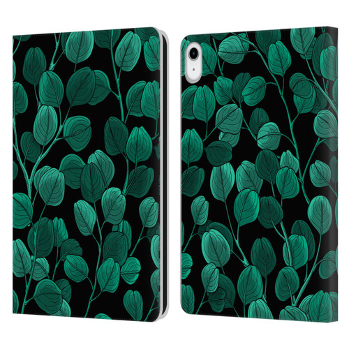 Katerina Kirilova Fruits & Foliage Patterns Eucalyptus Silver Dollar Leather Book Wallet Case Cover For Apple iPad 10.9 (2022)
